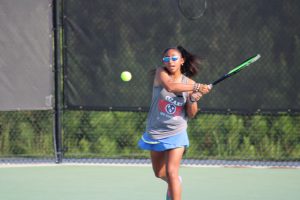 Elizabeth Fauchet, Brentwood,Tennessee plays tennis at Ozaki Cup
