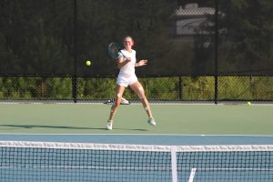 Margarette Berdy, Bham, Alabama plays tennis
