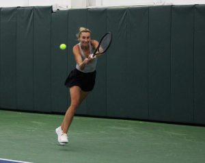 Olga Govortsova, Belarus, the number two-see who lost to American collegian Emma Navarro